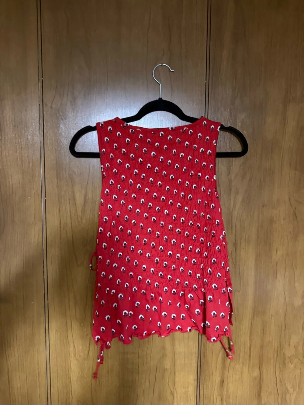 Madewell Side-Tie Smocked Tank